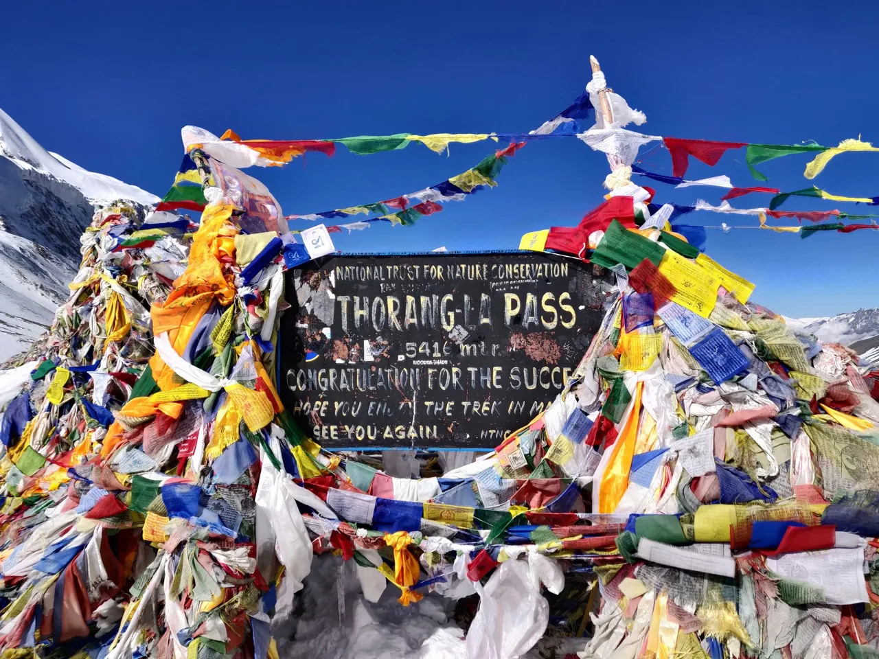 Am Thorong-La-Pass in der Annapurna-Region